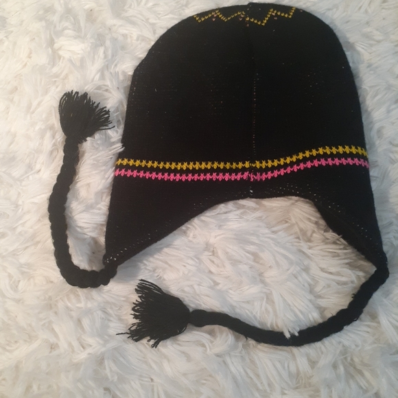 Adult Size Skull Winter Hat Long Braided Tassel Colorful UNIQUE - Picture 5 of 6